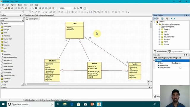 Class Diagram for Online Course Registration!! смотреть онлайн