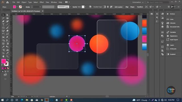 Trendy Glass Morphism Effect - Illustrator Tutorial 2022 - Glassmorphism Card Hover Effects Blurry