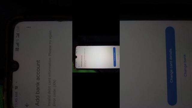 Invalid Debit Card Information Google Pay // Error code XN смотреть онлайн