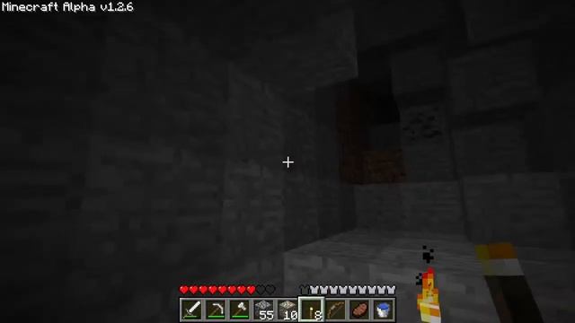 Играю в Minecraft на версии alpha 1.2.6 смотреть онлайн