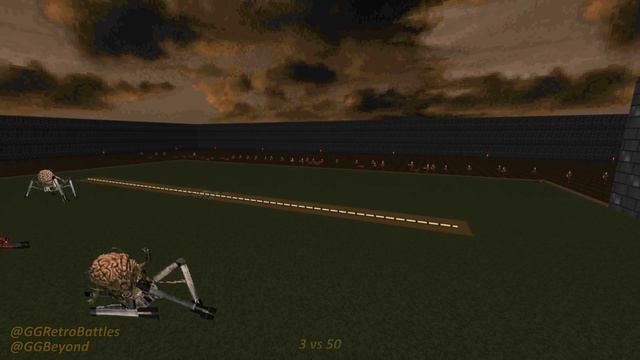 Spider Mastermind vs 30 Sergeants - Monster Infighting - Doom Retro Battles смотреть онлайн