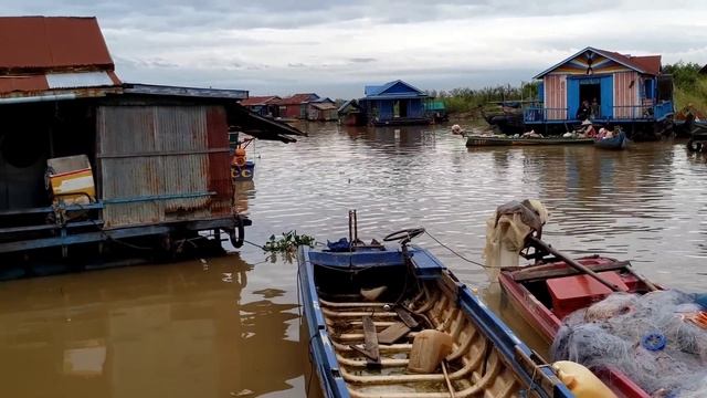 Rural Life of villagers in Cambodia / floating village Northwestern Cambodia / walking tour 2021 смотреть онлайн