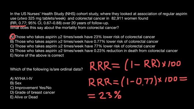 Relative Risk Reduction | Dichotomous vs. Ordinal variables смотреть онлайн