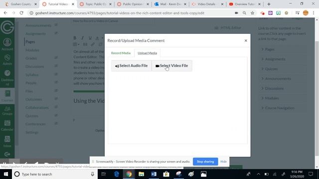 Creating a Video Post Using the Rich Content Editor in Canvas смотреть онлайн