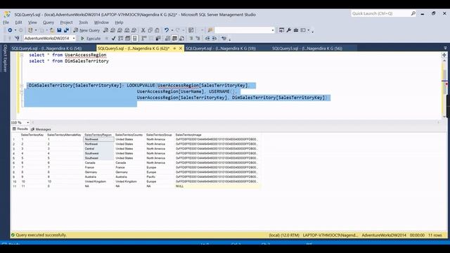 Row Level Security RLS in SSAS Tabular Model - SSAS Tutorial (16) смотреть онлайн