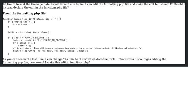 Wordpress: Editing the formatting.php file vs functions.php file? смотреть онлайн