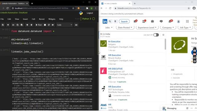 LinkedIn Job Results Scraper | LinkedIn Automation | LinkedIn Search- Python,DataKund смотреть онлайн