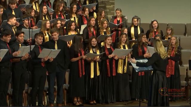 В хлеву Родился - пение подросткового хора ц. Вифания MN смотреть онлайн