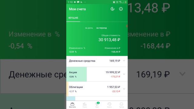 Сбербанк инвестор.Небольшой обзор по итогам среды.И что бы можно было присмотреть на будущее смотреть онлайн
