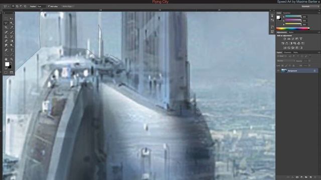 Speed Art - FlyingCity ~ Photoshop CS6