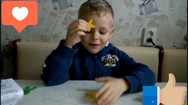 Лепим из пластилина звездочку-магнит смотреть онлайн