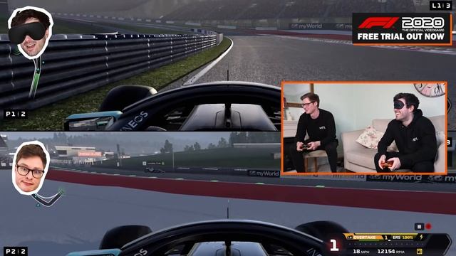 Can I Drive The F1 Game BLINDFOLDED? смотреть онлайн