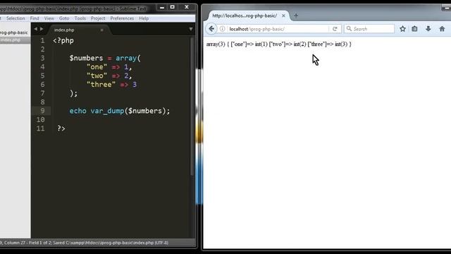 tutorial 27 iprog php var dump function смотреть онлайн