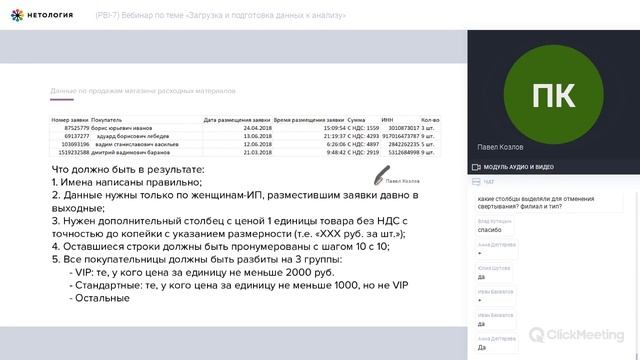 2020, Павел Козлов, Загрузка и подготовка данных к анализу в Power BI смотреть онлайн