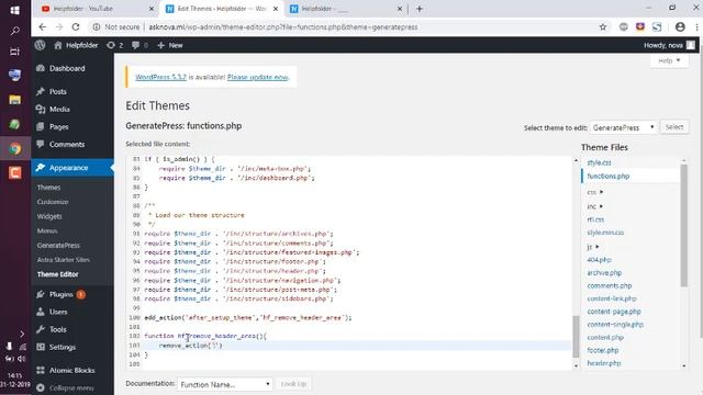 GenertePress - How to Remove Header in WordPress смотреть онлайн