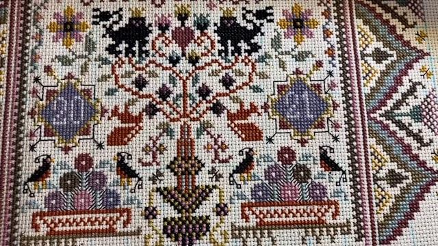 Вышивальная неделя 12, март 2021. Дерево желаний. Вышивка крестиком. Вышивка бисером. смотреть онлайн