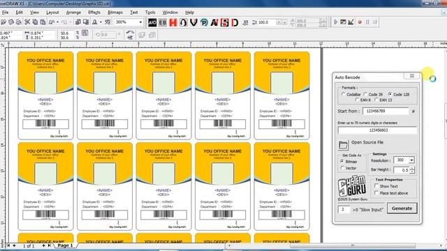 Barcode in CorelDraw | Auto Barcode смотреть онлайн