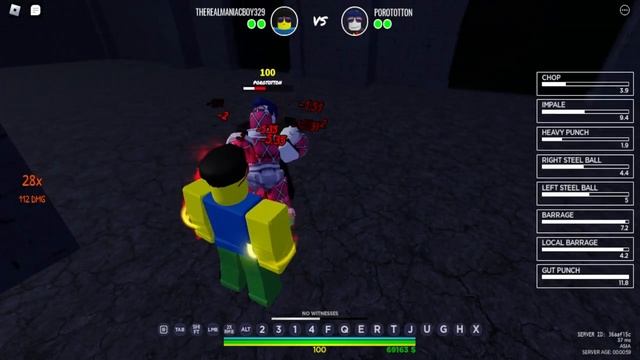 [Roblox is Unbreakable] 1v1 with King Crimson + Spin = Insanity смотреть онлайн