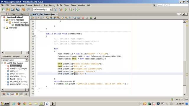 Java Sequential File Access - Part 1 of 2 - File, OutputStreamReader, InputStreamReader смотреть онлайн