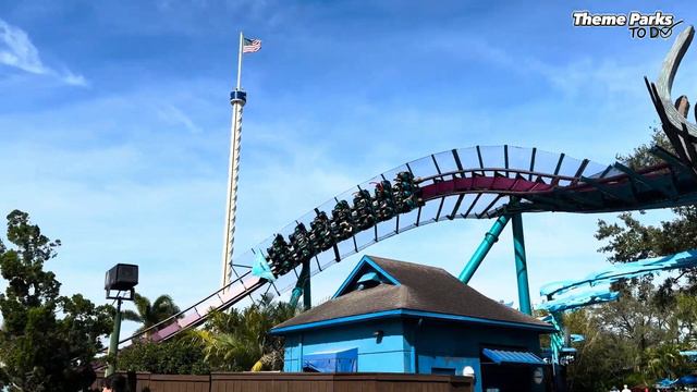 Orlando's Roller Coaster Paradise! - SeaWorld Orlando Vlog смотреть онлайн