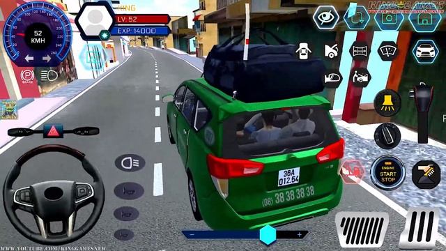 Car Simulator Vietnam #12 - Realistic Green Сar Toyota Innova Long City Drive - Android GamePlay
