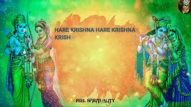 HARE RAMA HARE KRISHNA - MAHA MANTRA DHUN | PEACEFUL KRISHNA BHAJANS ( WITH LYRICS) смотреть онлайн