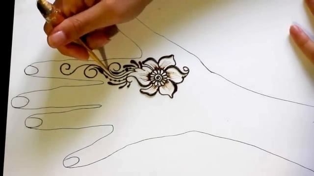 Мехенди для начинающих или как нарисовать перо / Обучение мехенди смотреть онлайн