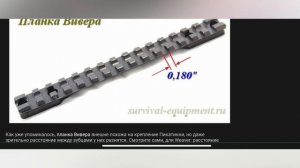 Чем отличается планка Пикатинни от планки Вивера | Хатсан Страйкер Альфа | Планка Ласточкин хвост