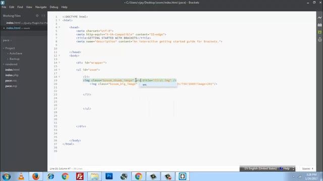 Image zoom Jquery plugin for ecommerce website tutorial (hindi & urdu ) смотреть онлайн