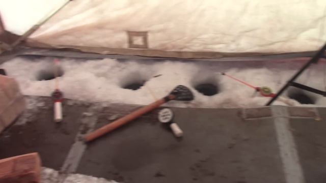 Закормили лунки на местной реке и порыбачили в палатке. Елец на мормышку. Рыбачим в палатке. смотреть онлайн