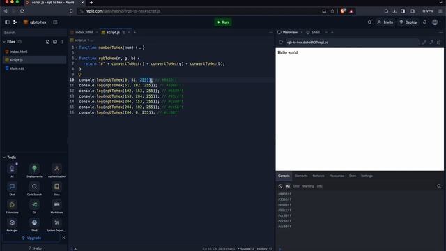 Convert RGB color to Hex color | Solving Frontend interview problems смотреть онлайн