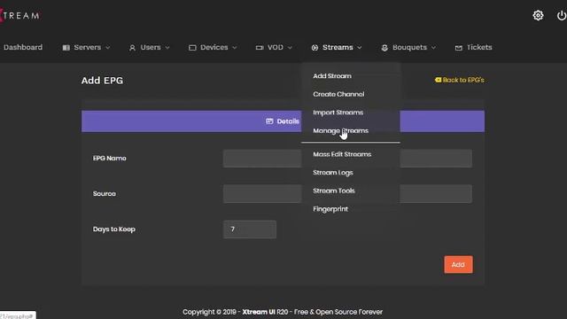how to add epg to your channels with Xtream UI смотреть онлайн
