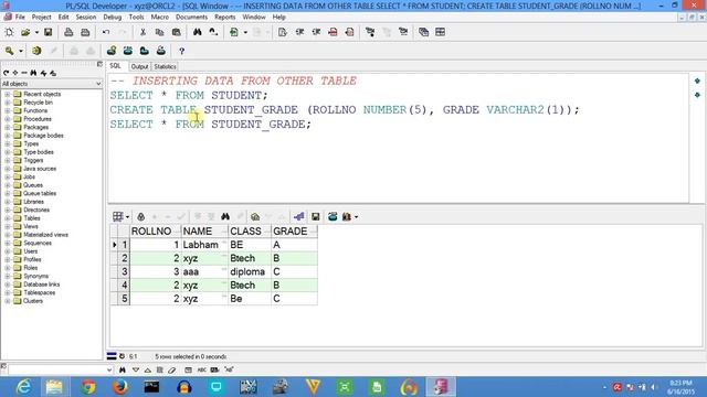Oracle SQL PLSQL 12C Tutorial 12 INSERT Data from other table смотреть онлайн