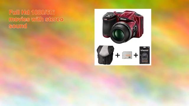 Nikon Coolpix L830 Red Case 32gb Memory Card 4xaa Battery and Charger смотреть онлайн