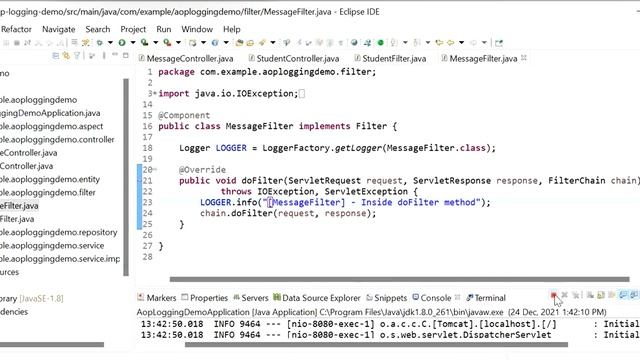 Spring Boot Filter Example смотреть онлайн