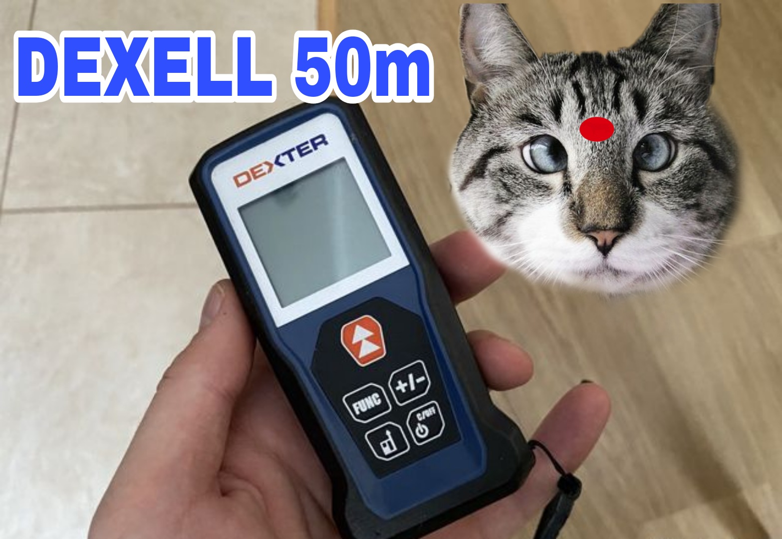 Лазерный дальномер DEXELL 50 м. Хороший и бюджетный. смотреть онлайн