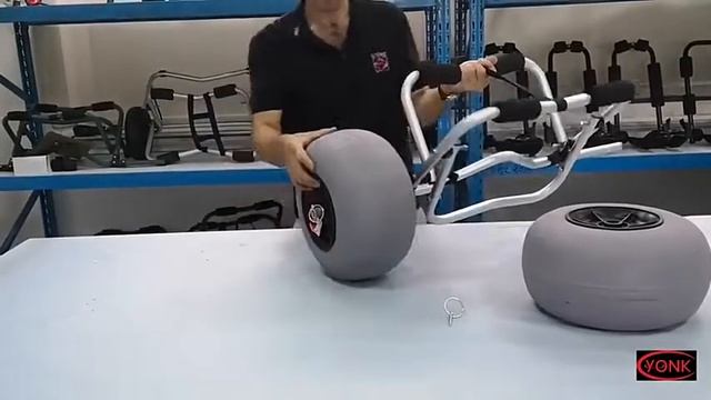 Тележка Т-3 для каяка на толстых колесах смотреть онлайн