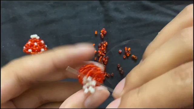 DIY Beaded Mushroom Tutorial // EASY STEP BY STEP // смотреть онлайн