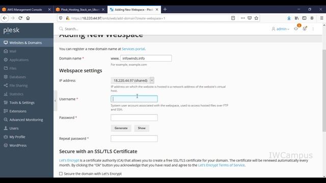 Web Hosting on AWS | AWS എങ്ങനെ web host ചെയ്യാം ? | Plesk hosting | #aws | #malayalam | #iwcampus смотреть онлайн