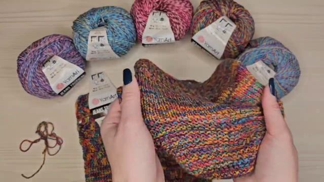 YarnArt Jeans Tropical / Обзор пряжи #вязание #инковяз #вязаниекрючком смотреть онлайн