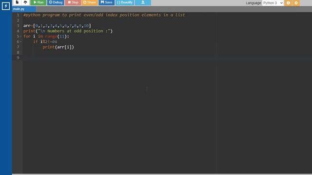 Python Program to Print Odd/Even Index Position Elements in List || Tamil смотреть онлайн
