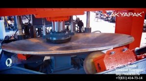 Станок для производства выпуклых днищ_Фланжировочный пресс