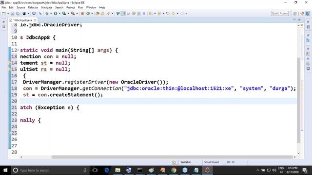 ADV. JAVA LIVE Class Video || Session - 16 || by Mr. Nagoor Babu Sir On 17-08-2018 смотреть онлайн