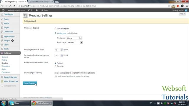 wordpress tutorials in hindi / urdu - 13 - set site title, tag line, permalinks, front page смотреть онлайн