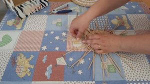 Сервировочная плетёная салфетка своими руками из бумажной лозы.МК.