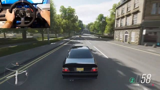 Forza Horizon 4| Mercedes Benz AMG HAMMER Coupe (Logitech G920 Steering wheel with shifter) смотреть онлайн