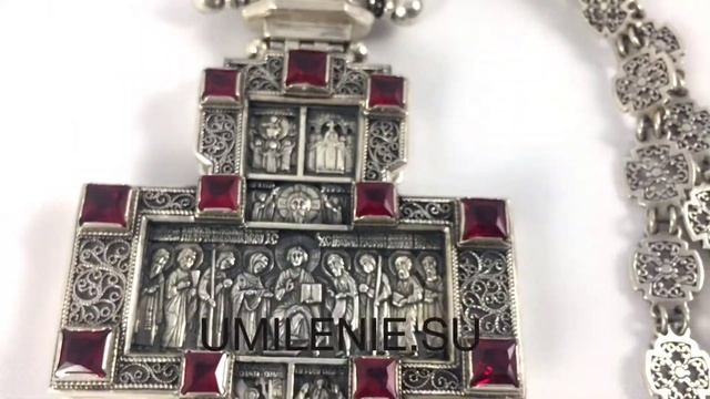 Крест наперсный серебряный с цепью смотреть онлайн