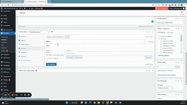 How to Add Variable Product in woocommerce | WordPress Shopping Store смотреть онлайн
