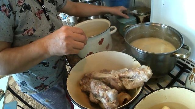 Суп лапша с мясом!! Полноценный обед готов!!!