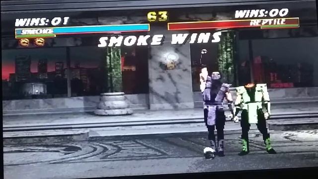Mortal Kombat Trilogy Beta (N64) Human Smoke Uppercut Fatality смотреть онлайн
